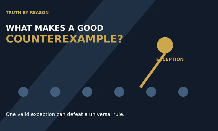 Truth By Reason — What Makes a Good Counterexample?