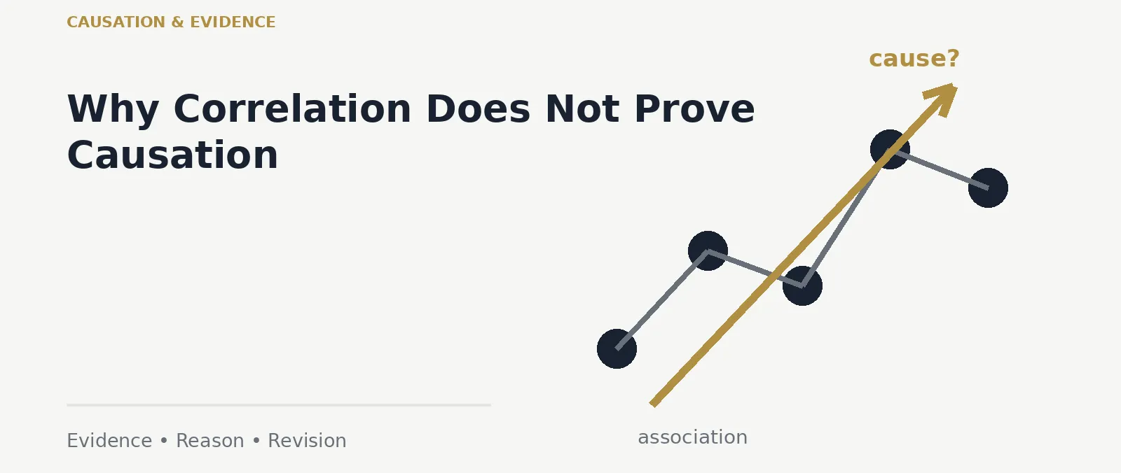 Why Correlation Does Not Prove Causation