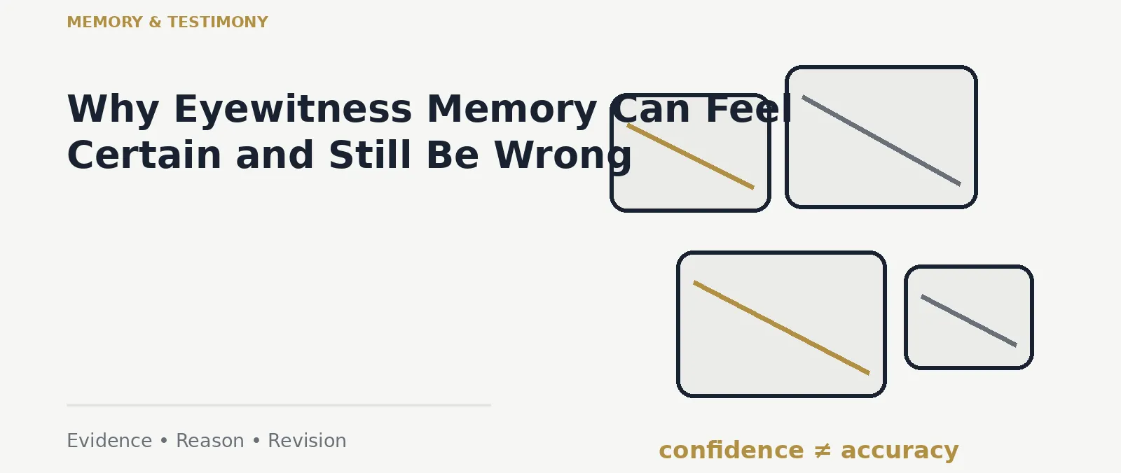 Why Eyewitness Memory Can Feel Certain and Still Be Wrong